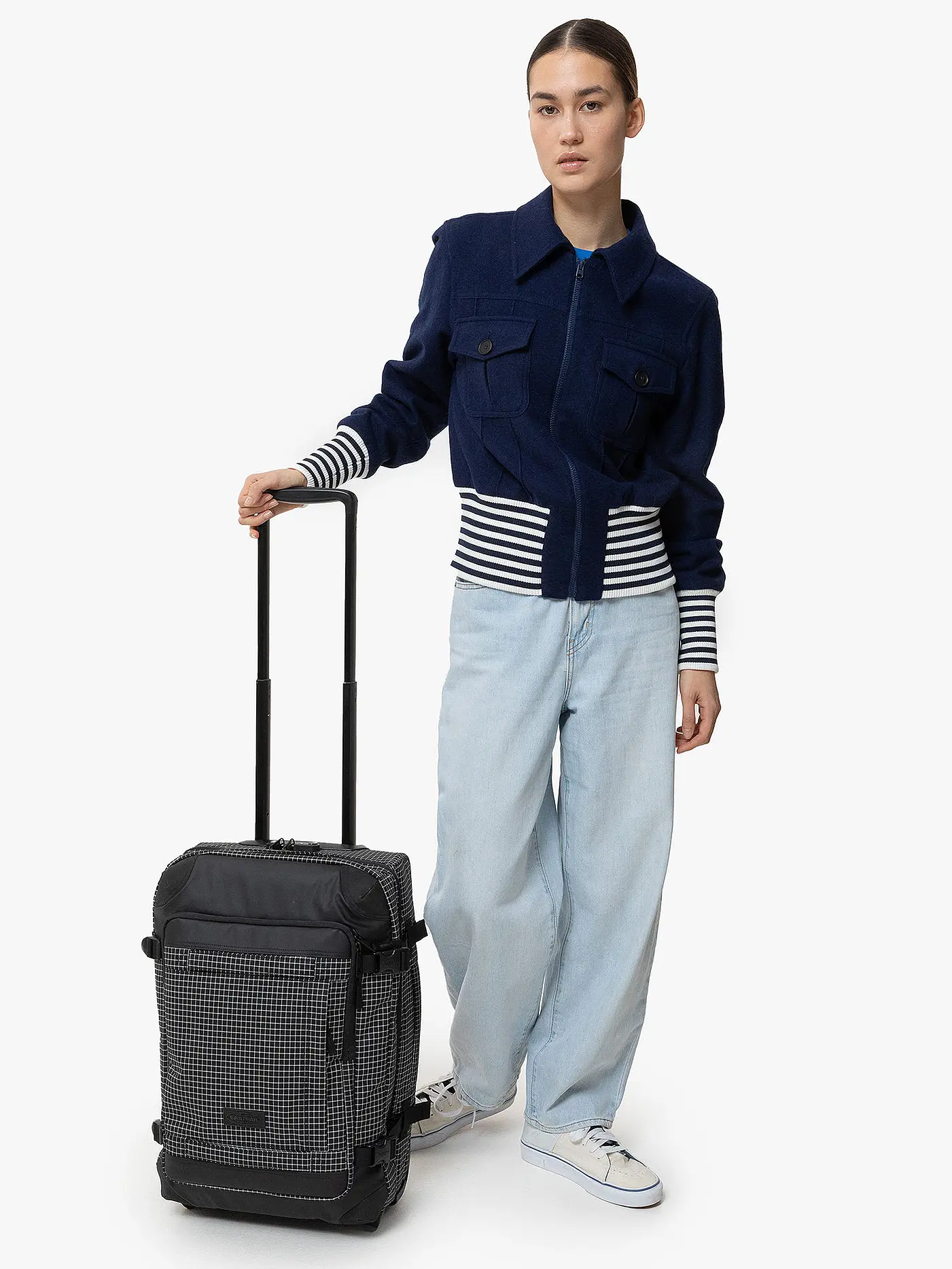 EASTPAK | Reisetrolley Tranverz CNNCT S Accent Grey | 